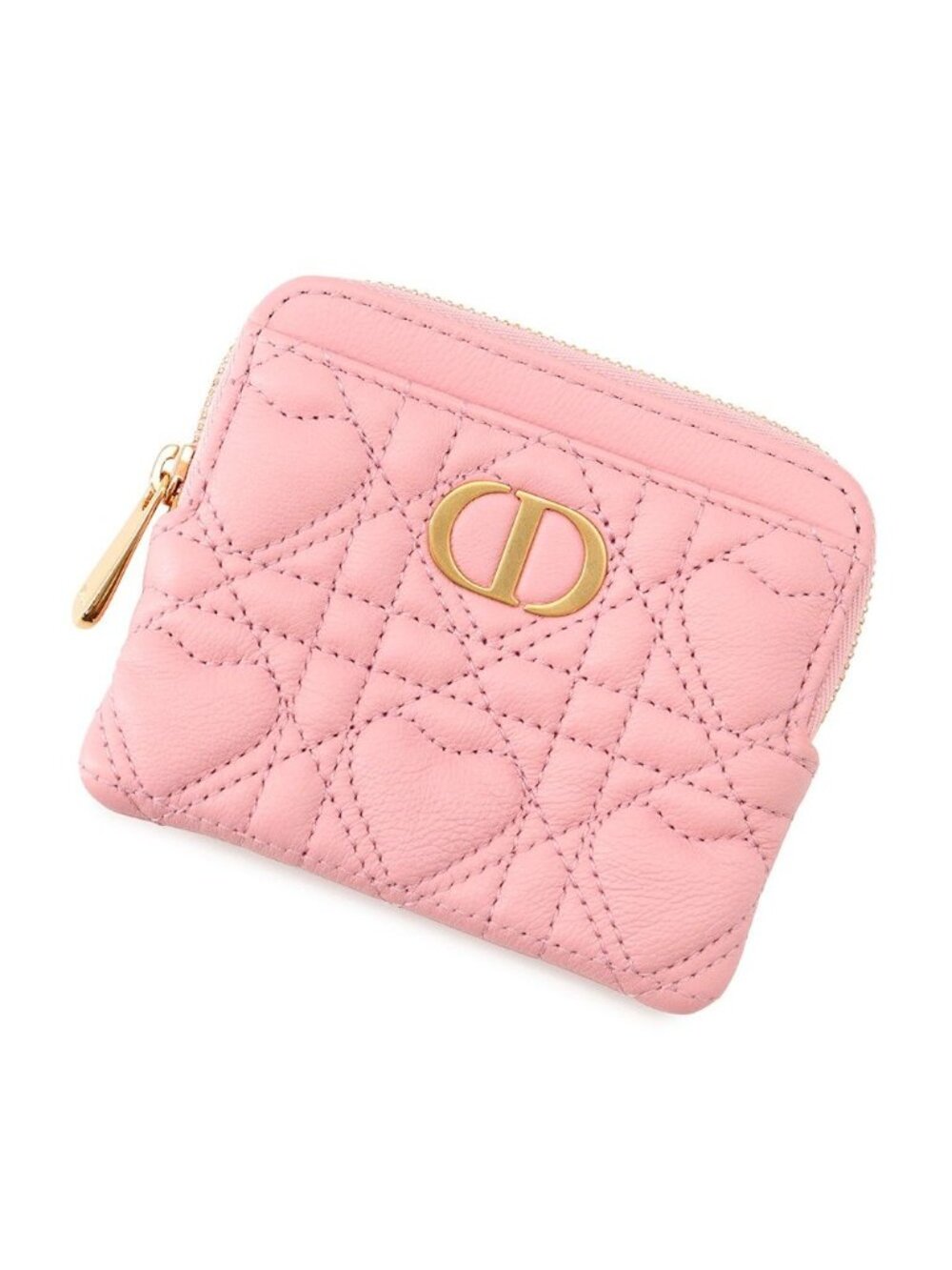 Dior Coin Purse Caro Lavender Lambskin Card Case